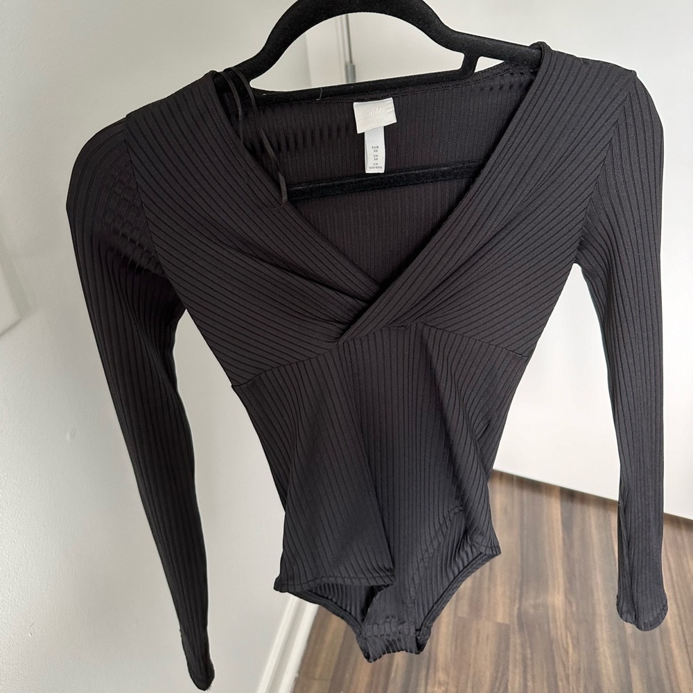 Long Sleeve Ribbed Bodysuit